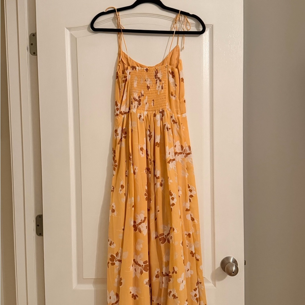 Abercrombie & Fitch Yellow Floral Maxi Dress - Picture 2 of 3